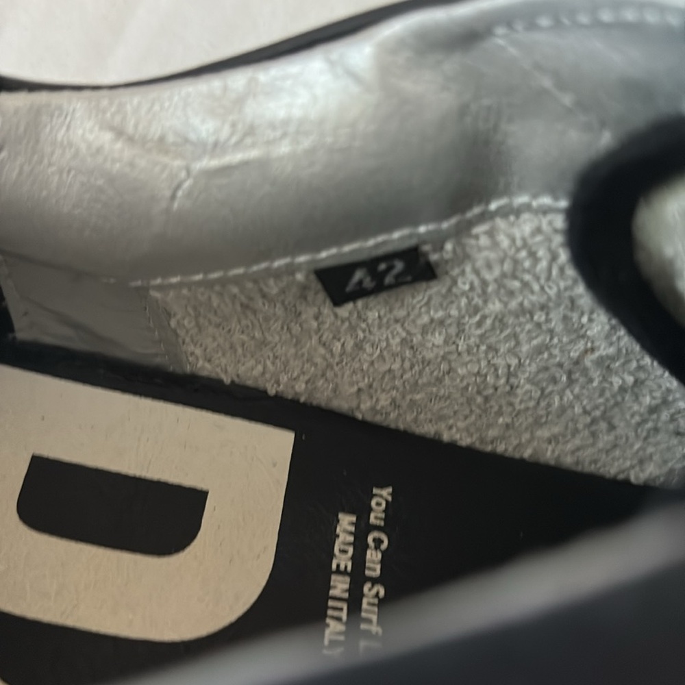 P448 Made in Italy Black Suede with Silver Metallic accent,W42=11.5/12, M=9.5-10 - Picture 8 of 16